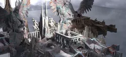 Angelic Sci fi City Huge Kitbash 3D model