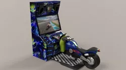 Arcade Coin Operated Bike Game Low-poly 3D model