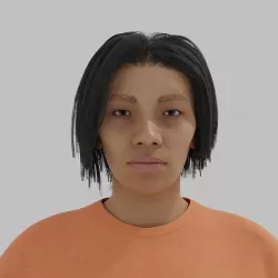 asian female 3D model