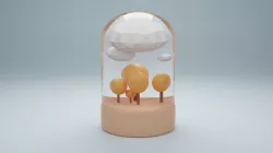 Autumn Globe 3D model