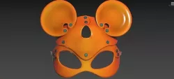 BDSM Mouse Mask Low-poly 3D model