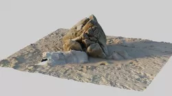 Beach Rock Scan 3D model  3D model