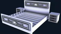 BED AND BED SIDE CABINETS 3D model