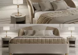 Bed neoclassic styl 3D model