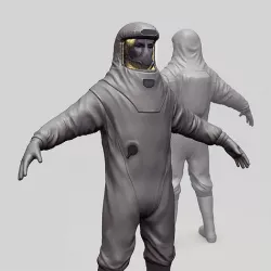 Biohazard protection suit  3D model