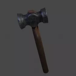 Blacksmith hammer Low-poly 3D model
