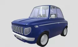Blue car 3D model