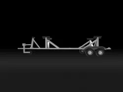 Boat Trailer 3D model