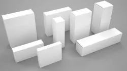 box medicine pharmacy cosmetic box display mockup package design 3D model