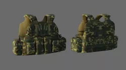 Bullet Proof Vest -Low Poly - Game Ready - PBR Low-poly 3D model