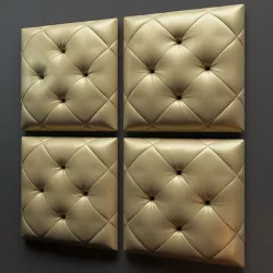Button tufting 3D model