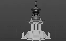c4d Dabotap modeling Low-poly 3D model