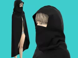 cape hood 3D model