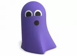Cartoon Ghost Low-poly 3D model