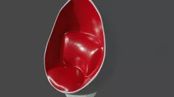 Chair Egg Low-poly 3D model