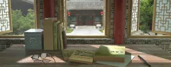 Chinese style Chinese desktop window Chinese style window scene 3D model