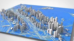 Cityscape Dubai Marina United Arab Emirate 3D model
