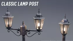 Classic LampPost - 3D model 3D model