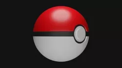 Classic pokemon pokeball 3D model