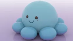 Cute Bubbles Low-poly 3D model