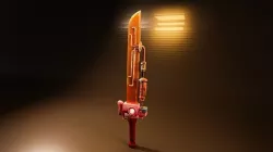 Cyberpunk Style SteamPunk Sword  3D model