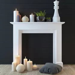 DECORATIVE FIREPLACE 02 3D model