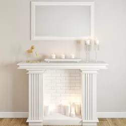 DECORATIVE FIREPLACE 3D model