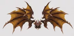 Demon Wing Low-poly 3D model