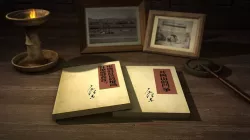 Desk lamp light lamps ink desktop restoring ancient ways 3D model