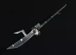 Electric Halberd Low-poly 3D model
