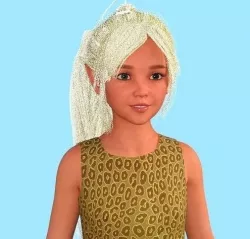 Eliza Elf  little girl elf 3D model