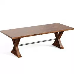 Evelena Butterfly Leaf Trestle Dining Table 3D model
