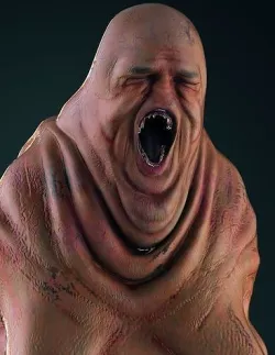 Fat Demon  Low-poly 3D model