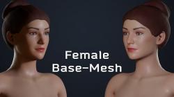 Base Mesh Female - Low Poly