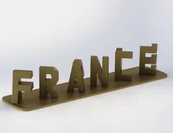 French car Alpine logo 3D model