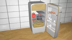 FRIDGE REFRIGERATTOR ZIL MOSCOW 3D model
