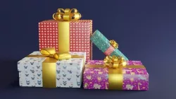 Gift Boxes Set Christmas  Presents 3d models 3D model