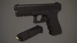 Glock 17 Gen4 Low-poly 3D model