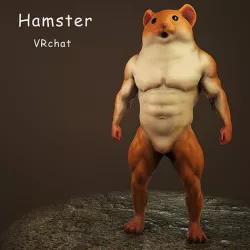 Hamster Low-poly 3D model
