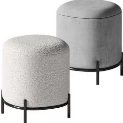 HEMLOCK POUF - Industry West 3D model