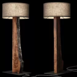 Hudson Black Forest floor lamp Low-poly 3D model