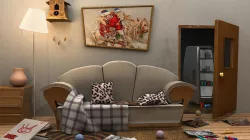 Indoor scene  the room scene 3D model