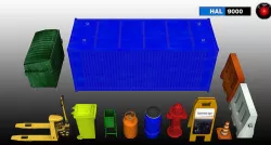Industrial objects A 3D model