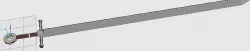 irish ring sword  Low-poly 3D model