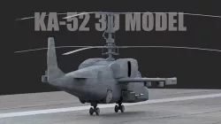 KA-52 HELICOPTER 3D model