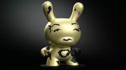 Kidrobot Andy Warhol 20 inch Gold Marilyn Dunny 3D model