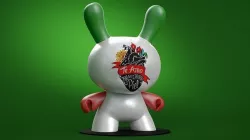 Kidrobot Frida Kahlo Masterpiece Te Amo 8 inch Dunny 3D model