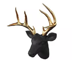 Large Deer Head Faux Taxidermy Wall Decor 3D model