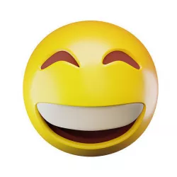 Laughing Emoticon Low-poly 3D model