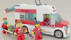 Lego Ambulance and paramedics squad 3D model